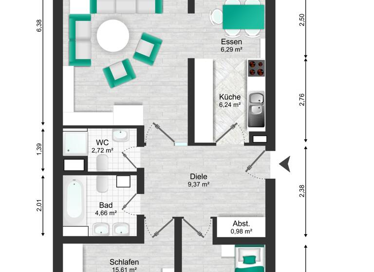 Wohnung zum Kauf 235.000 € 3 Zimmer 87,1 m²<br/>Wohnfläche ab sofort<br/>Verfügbarkeit Dietzenbach Dietzenbach 63128