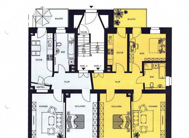 Wohnung zum Kauf provisionsfrei 184.900 € 2 Zimmer 68,6 m²<br/>Wohnfläche EG<br/>Geschoss Hamburger Straße 10 Eutritzsch Leipzig 04129