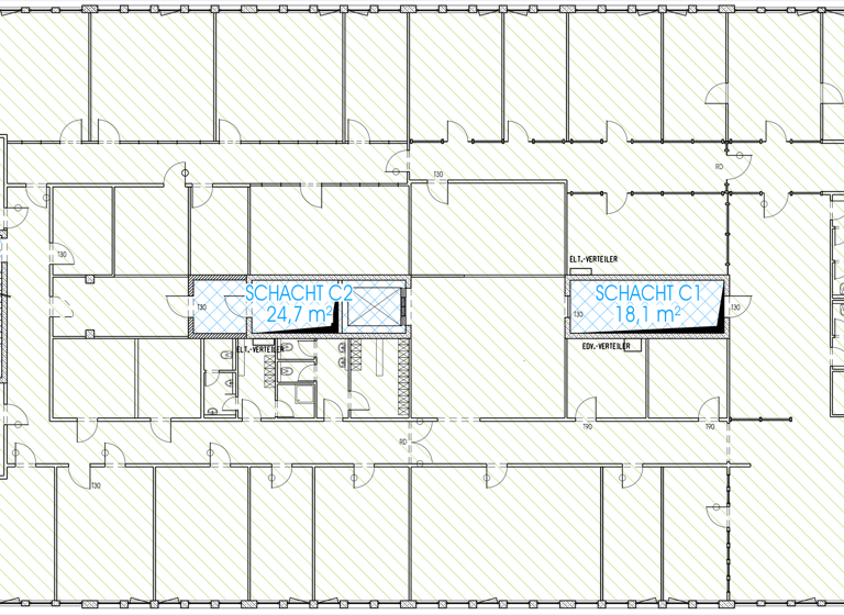 Bürofläche zur Miete provisionsfrei 15,50 € 4.800 m² Bürofläche teilbar von 600 m² bis 4.800 m² Großmoorbogen 25 Gut Moor Hamburg 21079