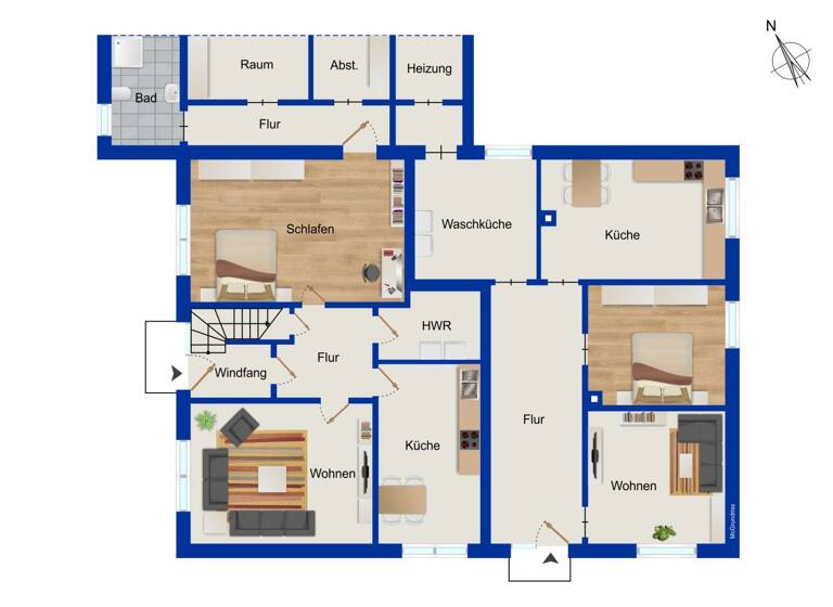 Mehrfamilienhaus zum Kauf 549.000 € 8 Zimmer 270 m² 1.500 m² Grundstück Brietlingen 21382