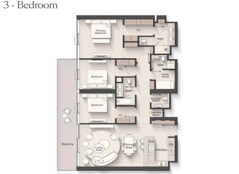 Wohnung zum Kauf - Erstbezug provisionsfrei 1.360.450 € 4 Zimmer 157,9 m² Dubai