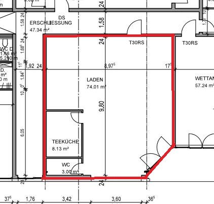 Laden zur Miete provisionsfrei 11 € 74 m²<br/>Verkaufsfläche Tilsiter Straße 45 Hemsbach 69502