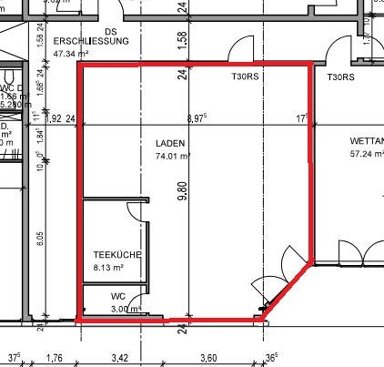 Laden zur Miete provisionsfrei 11 € 74 m² Verkaufsfläche Tilsiter Straße 45 Hemsbach 69502