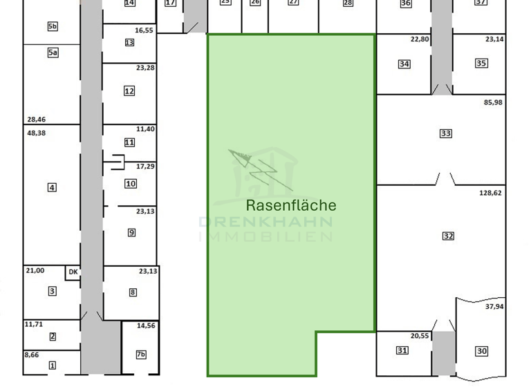 Gewerbegrundstück zur Miete 215 € 430 m² Grundstück Carl-Hopp-Straße 7 Kröpeliner Tor-Vorstadt Rostock 18069