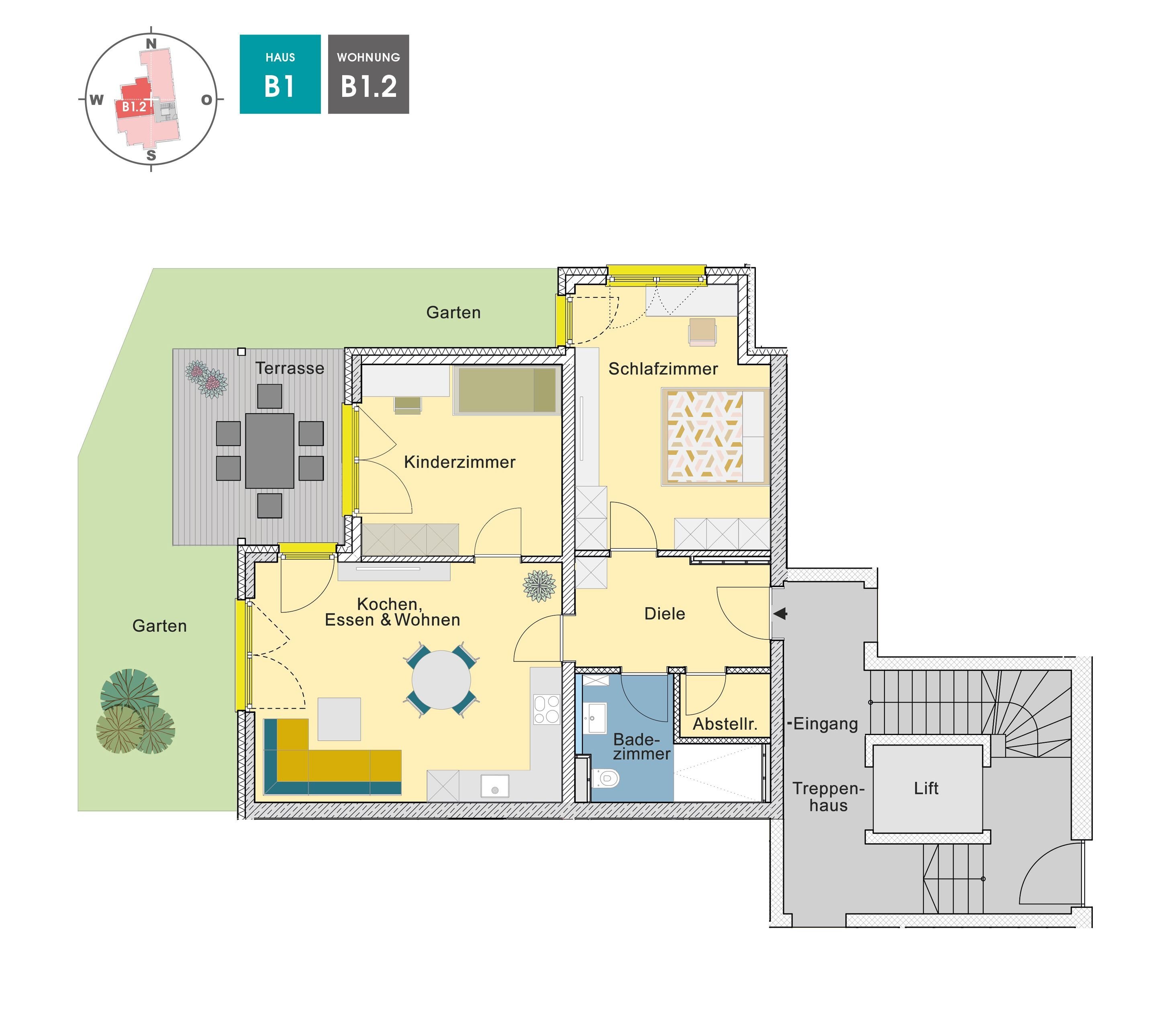 Terrassenwohnung zum Kauf provisionsfrei 598.500 € 3 Zimmer 77,4 m²<br/>Wohnfläche EG<br/>Geschoss Dachau Dachau 85221