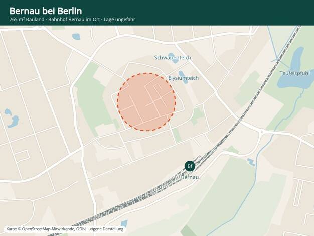 Grundstück zum Kauf provisionsfrei 158.000 € 765 m² Grundstück Bernau Bernau 16321