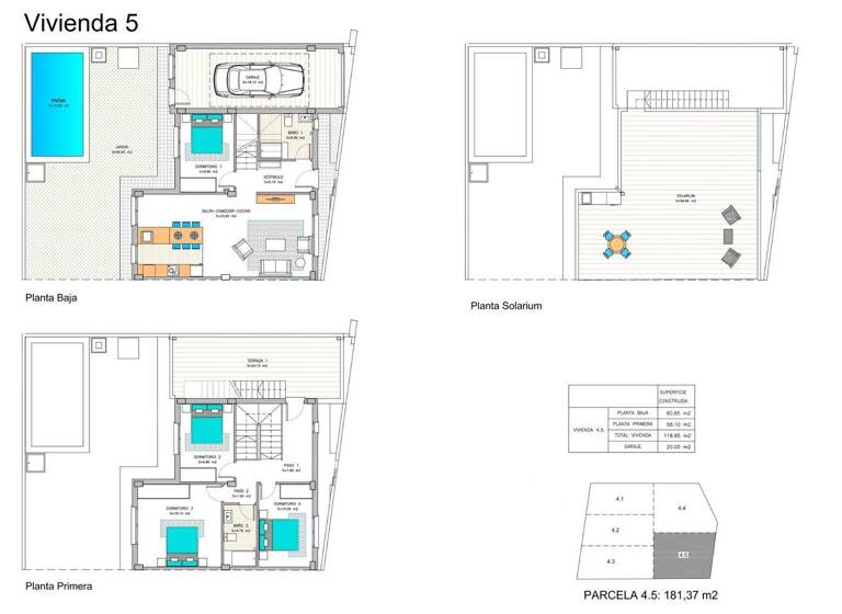 Villa zum Kauf als Kapitalanlage geeignet 355.000 € 5 Zimmer 119 m² 181 m² Grundstück La Manga Del Mar Menor