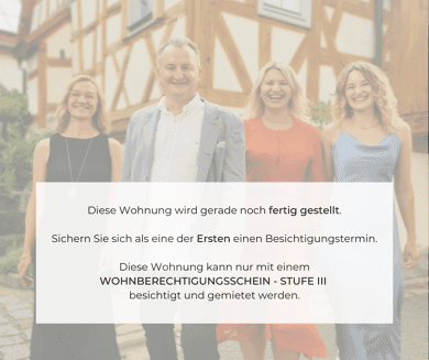 Wohnung zur Miete - Neubau nur mit Wohnberechtigungsschein 952 € 4 Zimmer 90,6 m² 3. Geschoss frei ab 15.06.2025 Johannes-Hoffmann-Straße 3 Kasernen West Bamberg 96052