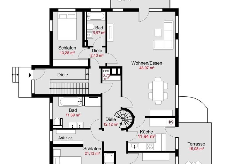 Wohnung zum Kauf 1.540.000 € 5 Zimmer 179,6 m² EG Trudering-Riem München 81825