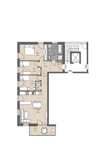 Wohnung zum Kauf provisionsfrei 632.800 € 4 Zimmer 102,1 m²<br/>Wohnfläche 1.<br/>Geschoss Gebrachinger Weg Großberg Pentling 93080