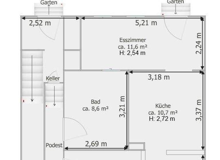 Reihenmittelhaus zum Kauf 125.000 € 4 Zimmer 110 m² 201 m² Grundstück Ballenstedt 06493