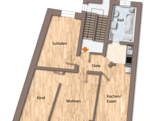 Wohnung zur Miete 720 € 3 Zimmer 86 m² Innenstadt Hof 95028