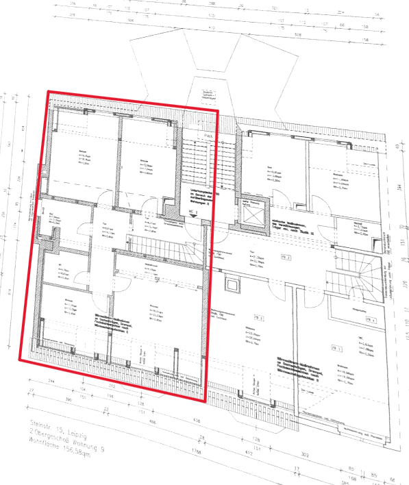 Wohnung zum Kauf 650.000 € 5 Zimmer 156,6 m²<br/>Wohnfläche 5.<br/>Geschoss Südvorstadt Leipzig 04275