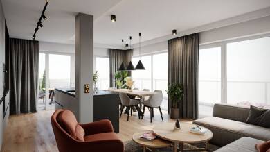 Wohnung zum Kauf - Neubau 1.050.000 € 3 Zimmer 155,2 m² 6. Geschoss Berchtesgadenerstraße 13a Burghausen Burghausen 84489