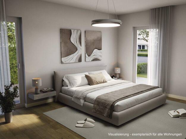 Wohnung zum Kauf - Neubau provisionsfrei 522.000 € 2 Zimmer 73,9 m² 2. Geschoss Im Lohauser Feld 39 Lohausen Düsseldorf 40474