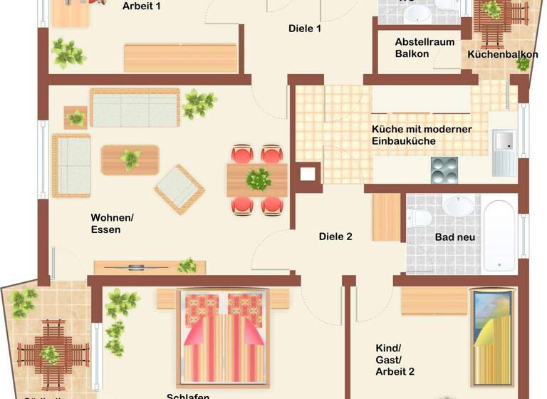 Wohnung zum Kauf 259.000 € 4 Zimmer 93 m² Bergheim Stuttgart (-Bergheim) 70499