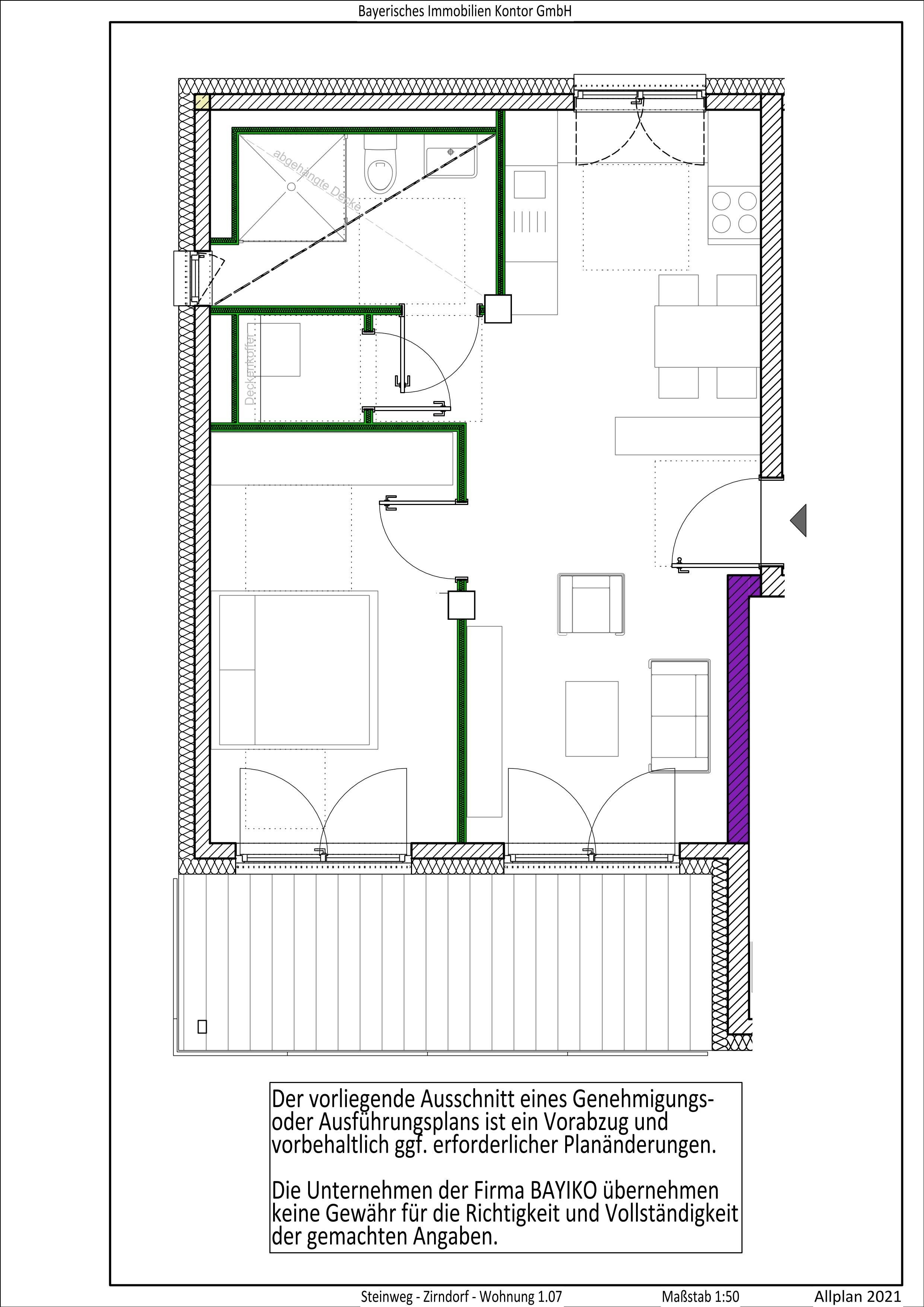 Wohnung zum Kauf 335.317 € 2 Zimmer 53,9 m²<br/>Wohnfläche 2.<br/>Geschoss 31.01.2025<br/>Verfügbarkeit Steinweg 19 Zirndorf Zirndorf 90513