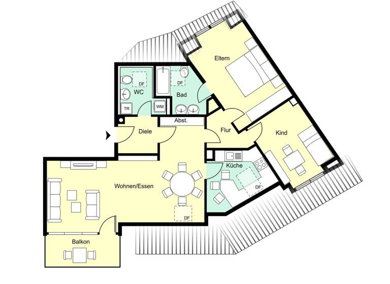 Wohnung zum Kauf 569.000 € 3 Zimmer 91 m² 3. Geschoss Ramersdorf-Perlach München 81737