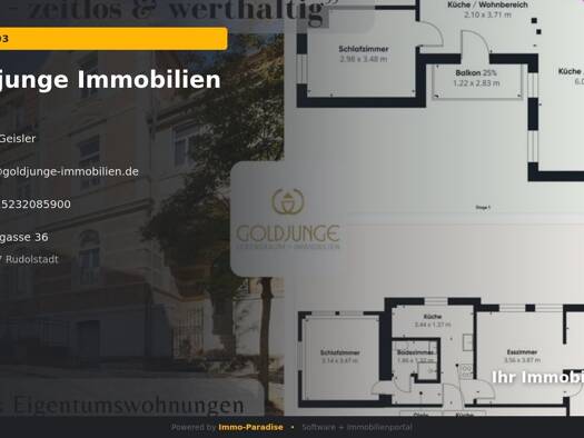 Wohnung zum Kauf 135.998 € 8 Zimmer 113 m² frei ab sofort Zentrum Rudolstadt 07407
