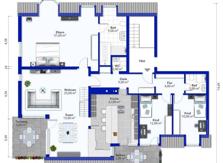 Wohnung zum Kauf 469.000 € 5 Zimmer 165,5 m² frei ab 01.04.2026 Rottweil 78628