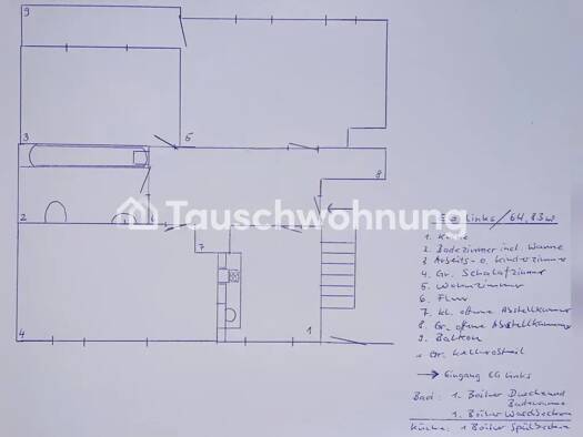 Wohnung zur Miete Tauschwohnung 840 € 3 Zimmer 65 m² EG Berg am Laim München 81673