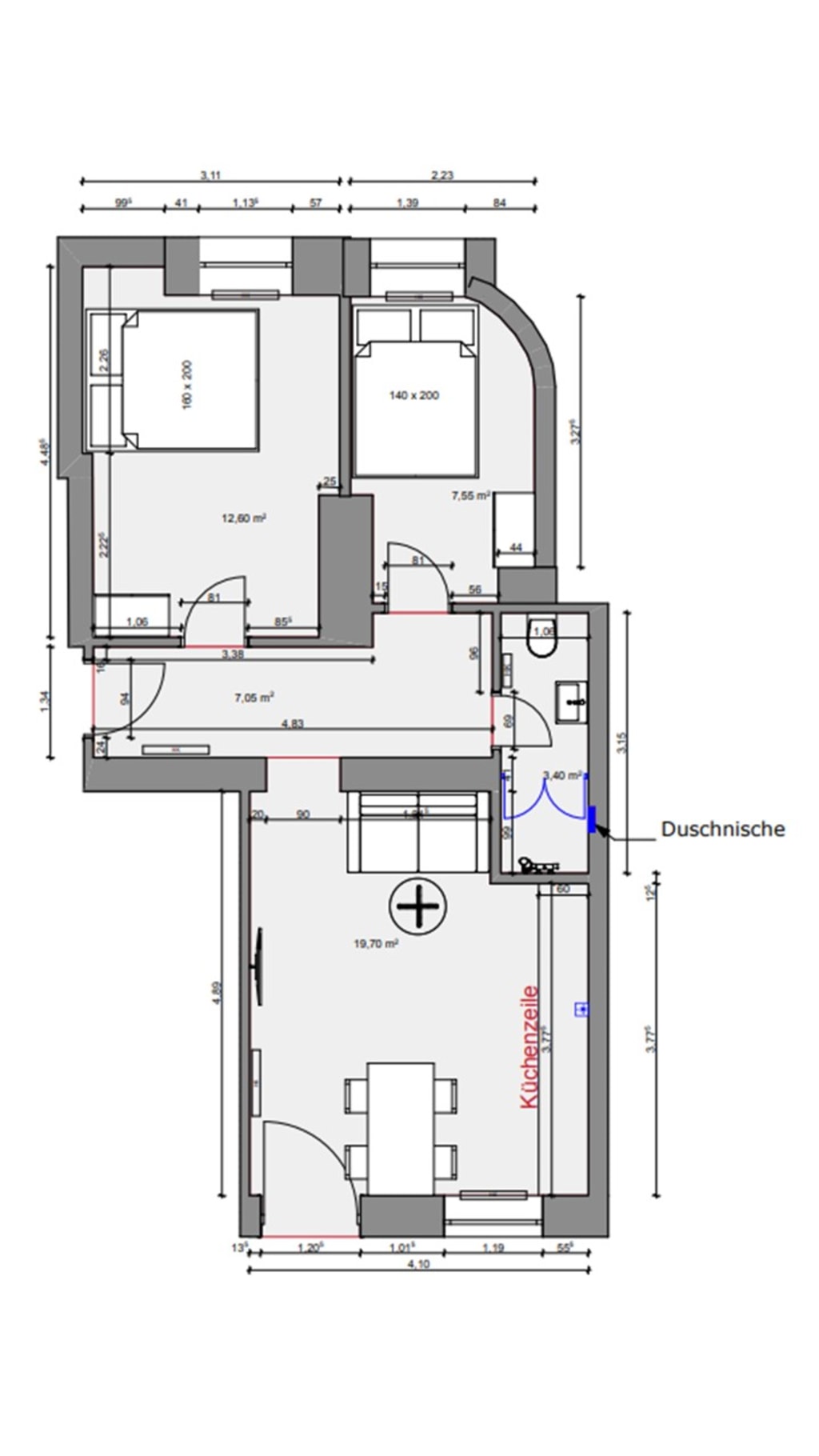 Wohnung zur Miete Wohnen auf Zeit 2.135 € 4 Zimmer 60 m²<br/>Wohnfläche 30.12.2024<br/>Verfügbarkeit Pohlestraße Köpenick Berlin 12557