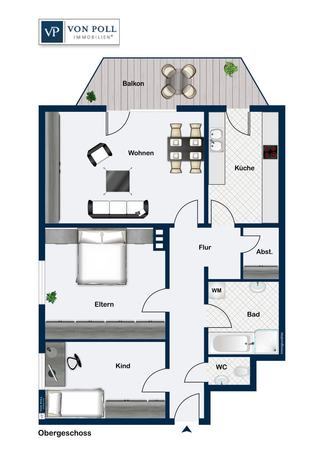 Wohnung zum Kauf 239.000 € 3 Zimmer 80,5 m²<br/>Wohnfläche 2.<br/>Geschoss Stadt Ansbach 91522