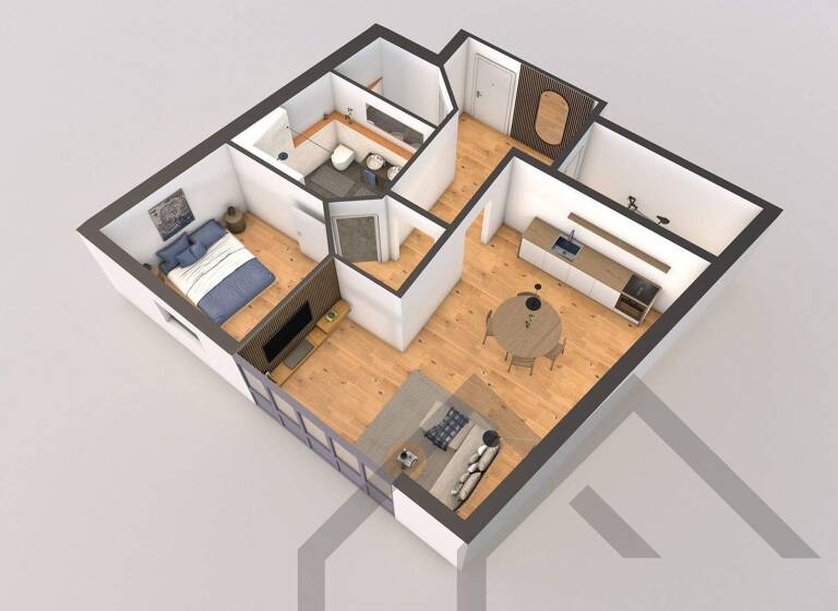 Wohnung zur Miete 840 € 2 Zimmer 69,4 m² Homburg 66424