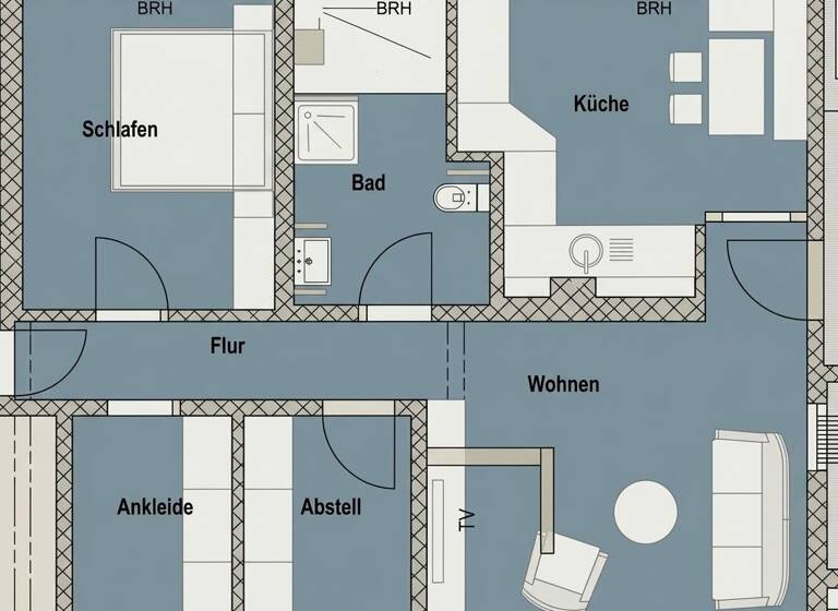 WG-Zimmer zur Miete 680 € 3 Zimmer 70 m² frei ab sofort Langewiesen 98693