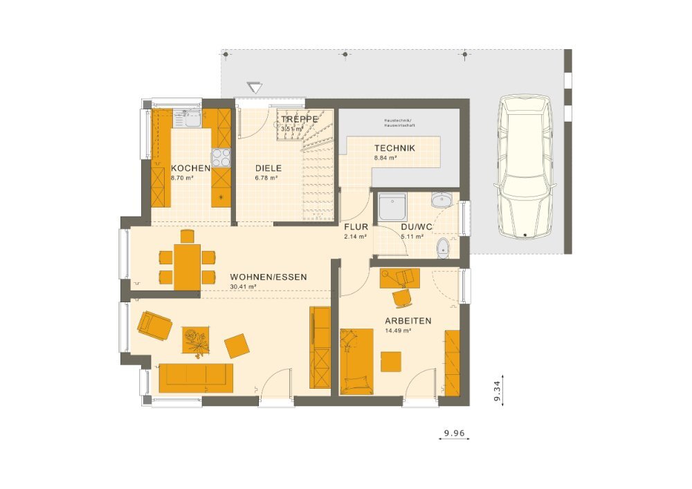 Einfamilienhaus zum Kauf 461.477 € 5 Zimmer 145,1 m²<br/>Wohnfläche 1.022 m²<br/>Grundstück Seestraße 22 Hennickendorf Hennickendorf 15378