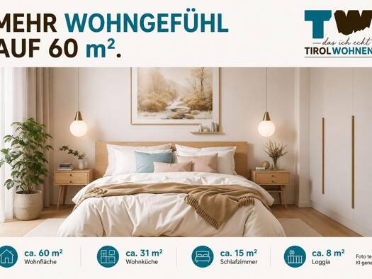 Wohnung zum Kauf 424.000 € 60 m² Telfs 6410