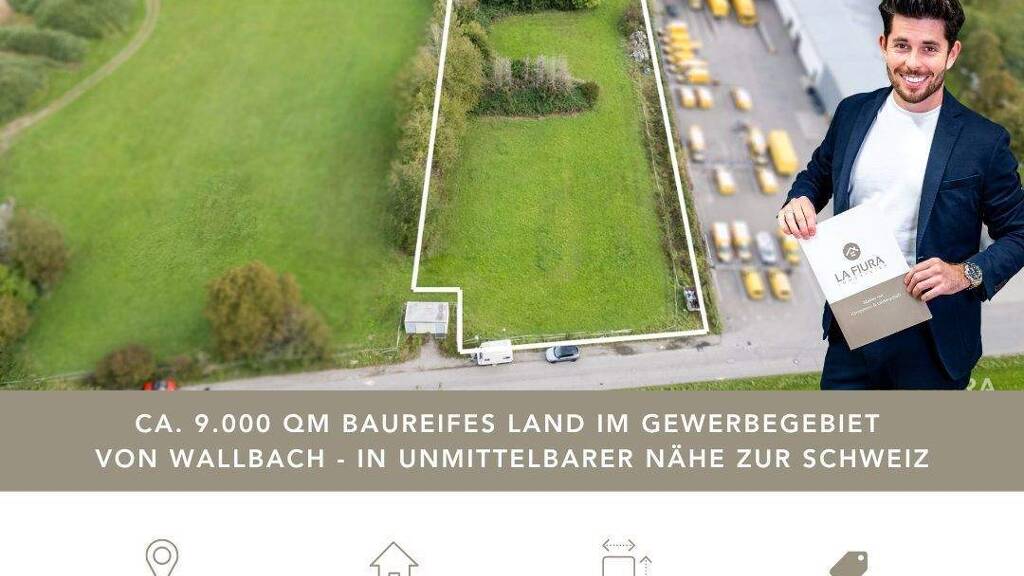 Gewerbegrundstück zum Kauf 1.620.000 € 8.994 m² Grundstück Rheinvogtstraße 11 Wallbach Bad Säckingen 79713