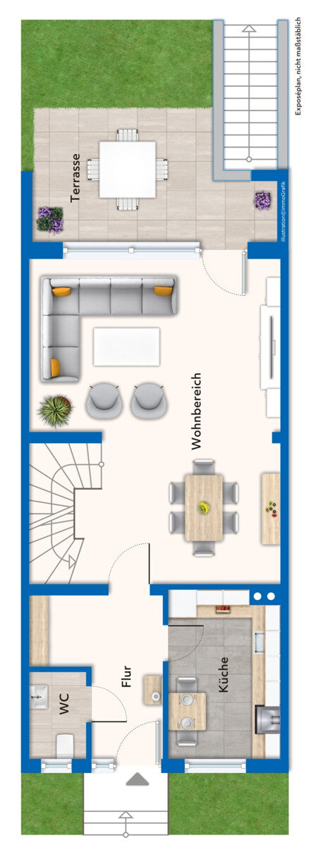 Reihenmittelhaus zum Kauf 330.000 € 6 Zimmer 135,8 m²<br/>Wohnfläche 156 m²<br/>Grundstück Hahle Stade 21862