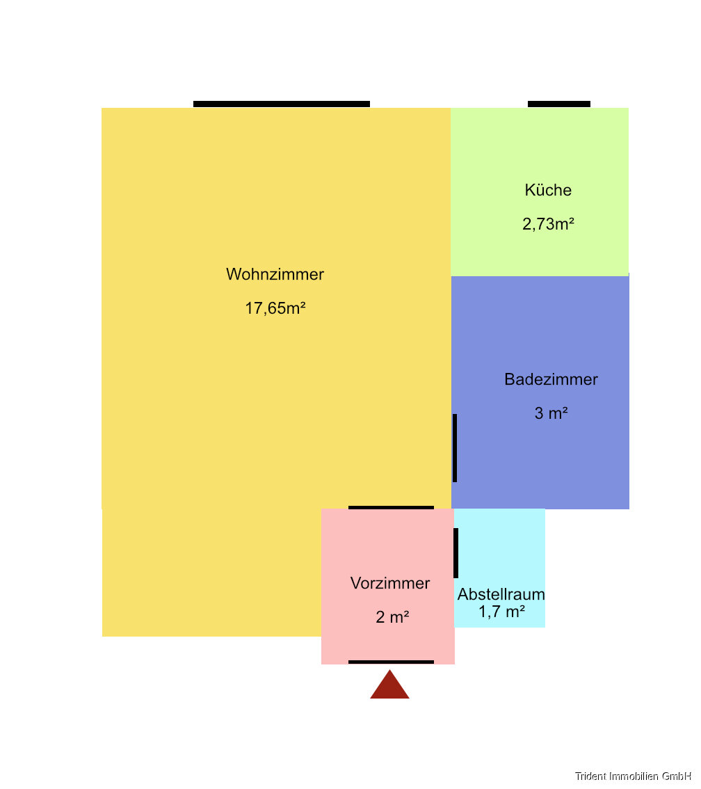 Wohnung zur Miete 549 € 1 Zimmer 27 m²<br/>Wohnfläche ab sofort<br/>Verfügbarkeit Wien 1140