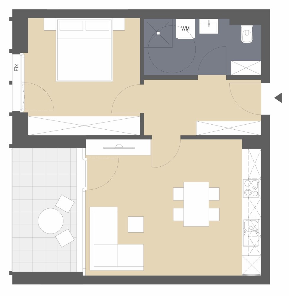 Terrassenwohnung zum Kauf 373.000 € 2 Zimmer 49,8 m²<br/>Wohnfläche Klosterstrasse 16 Lauterach 6923