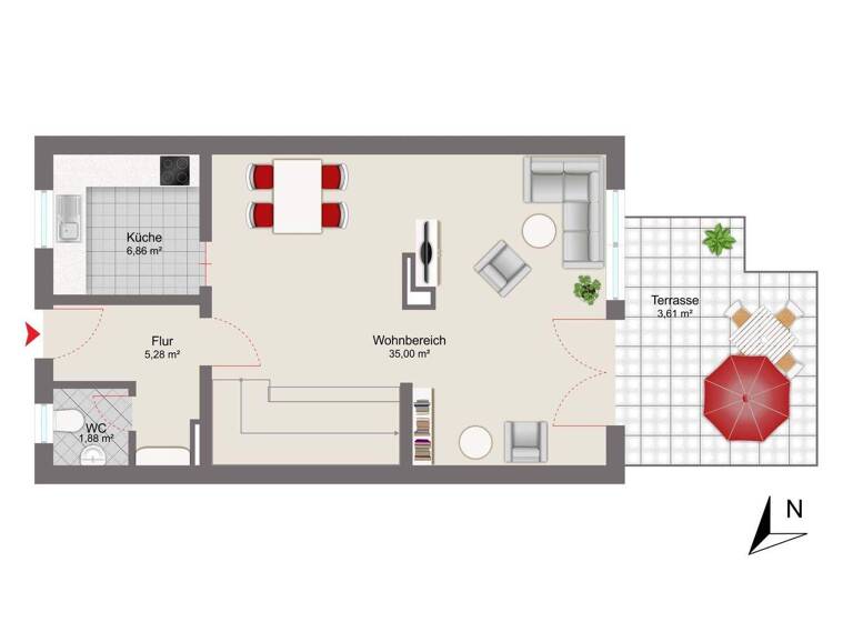 Reihenmittelhaus zum Kauf 535.000 € 5 Zimmer 131 m² 209 m² Grundstück frei ab 16.04.2026 Haidholzen Stephanskirchen 83071