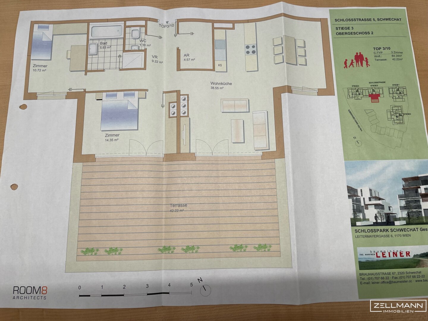 Terrassenwohnung zur Miete 1.182 € 3 Zimmer 84,3 m²<br/>Wohnfläche 01.02.2025<br/>Verfügbarkeit Schwechat 2320