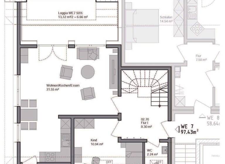 Maisonette zum Kauf provisionsfrei 465.000 € 3 Zimmer 97,4 m² 2. Geschoss Dreeker Weg Jöllenbeck Bielefeld 33739