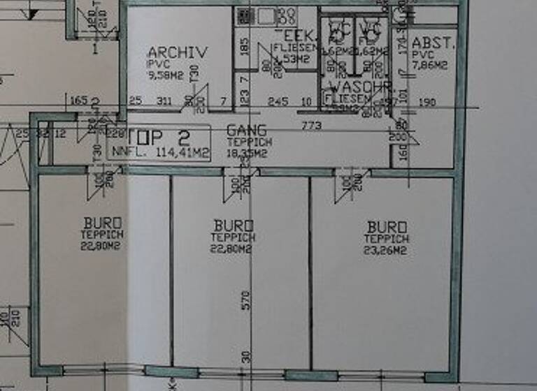 Büro zur Miete 10 € 3 Zimmer Grawatschgasse Wien 1230