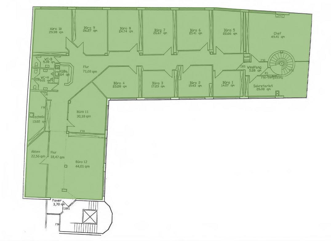 Büro-/Praxisfläche zur Miete provisionsfrei 9 € 756,8 m²<br/>Bürofläche ab 223 m²<br/>Teilbarkeit Im Defdahl 10 Westfalendamm - Nord Dortmund 44141