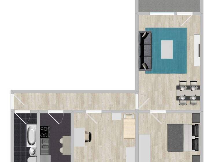 Wohnung zur Miete 396 € 3 Zimmer 65,9 m² 9. Geschoss Lübecker Straße 46 Neue Neustadt Magdeburg 39124
