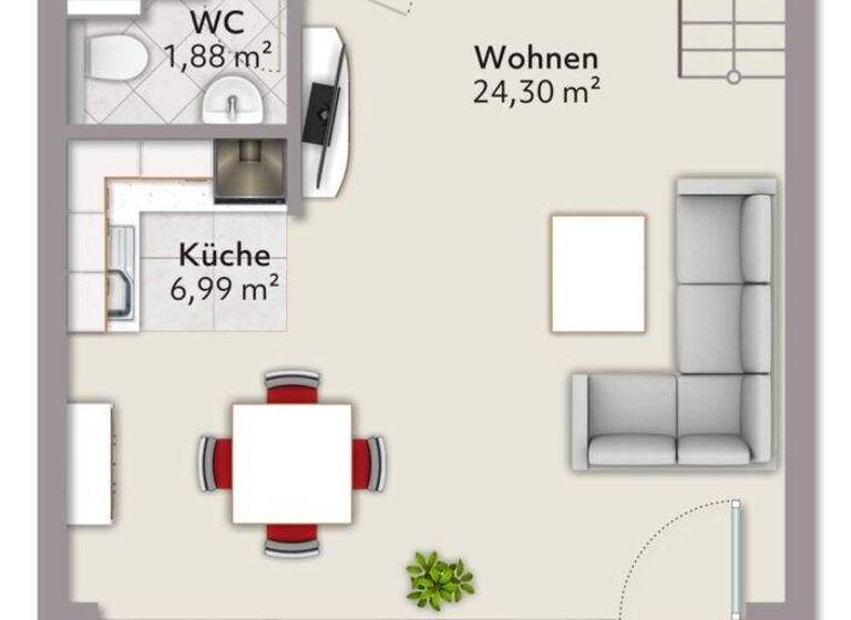 Maisonette zum Kauf 242.000 € 2 Zimmer 72 m² Günzburg 89312