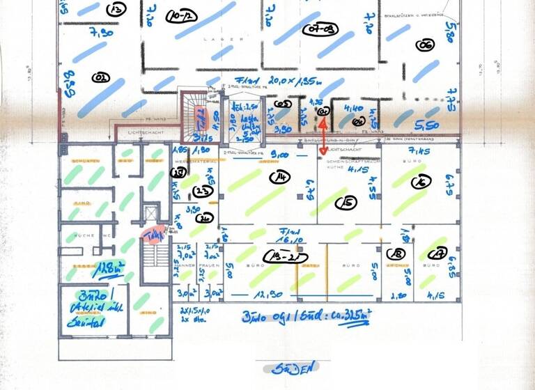 Bürofläche zur Miete 3.506 € 369 m² Bürofläche Kornwestheim 70806