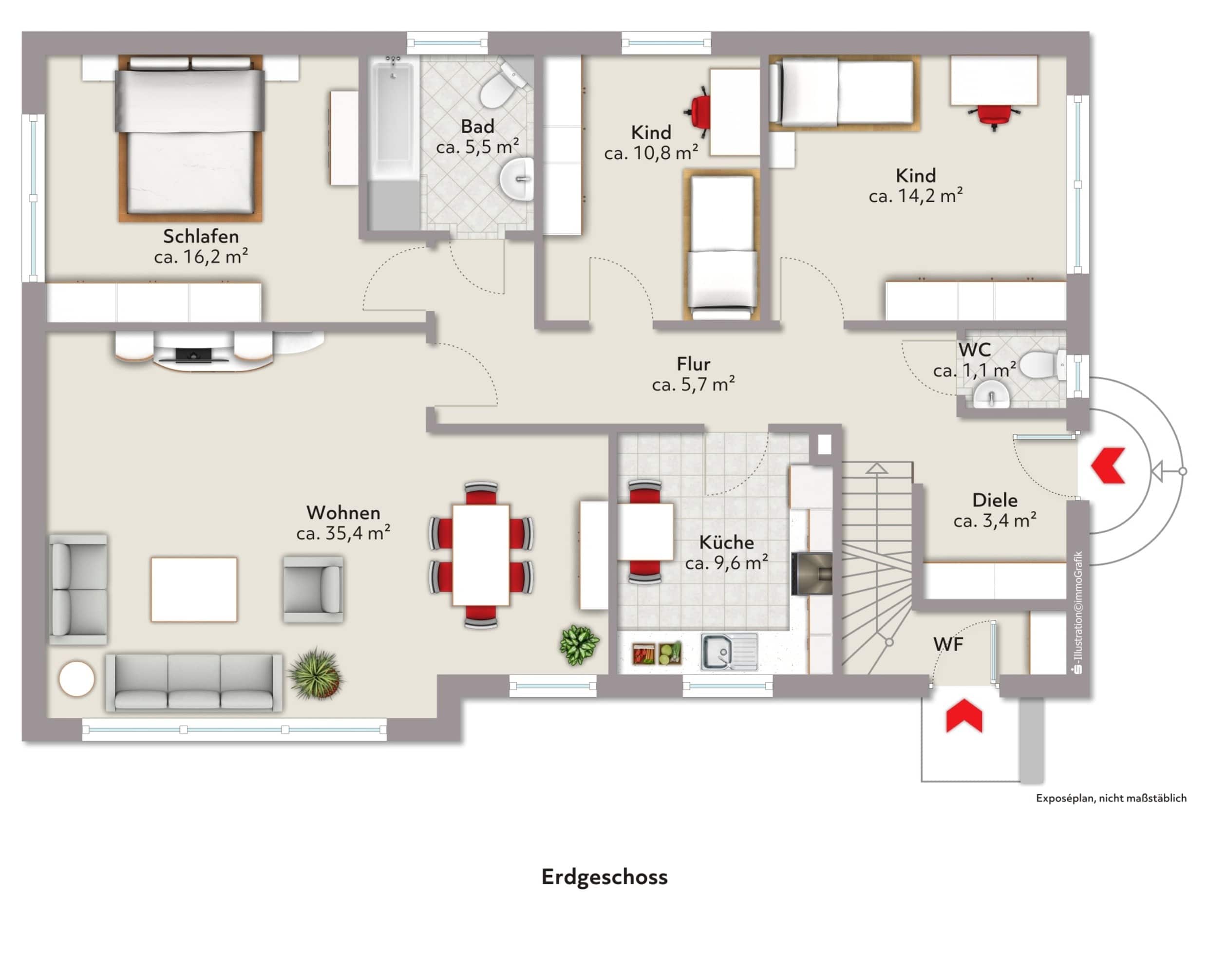 Einfamilienhaus zum Kauf 380.000 € 7,5 Zimmer 101 m²<br/>Wohnfläche 860 m²<br/>Grundstück Erichshof Weyhe 28844