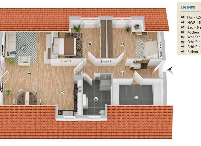 Wohnung zur Miete - Erstbezug 775 € 3 Zimmer 79,7 m² 2. Geschoss frei ab sofort Sünkenberg 19 Stolzenau 31592