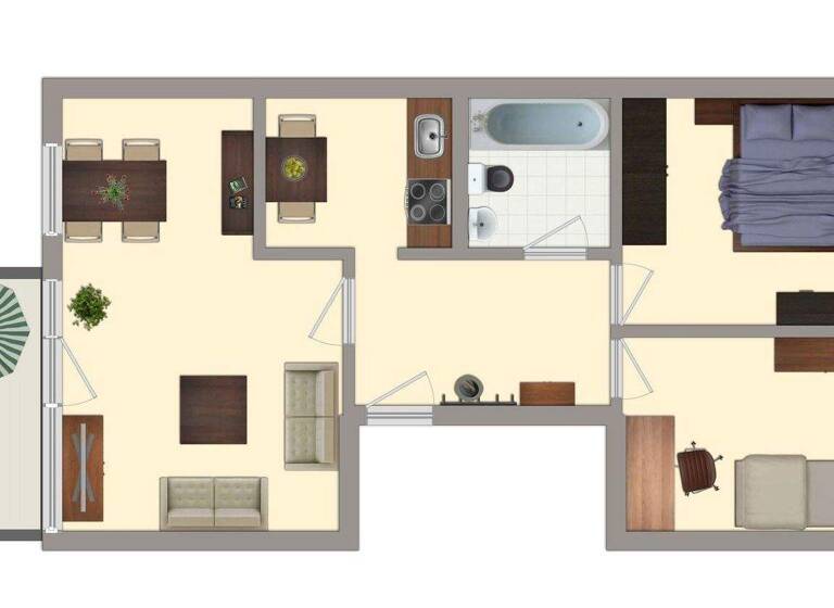 Wohnung zur Miete 340 € 3 Zimmer 56,7 m² 2. Geschoss Heinz-Steyer-Ring 5 Süd Dessau-Roßlau 06849