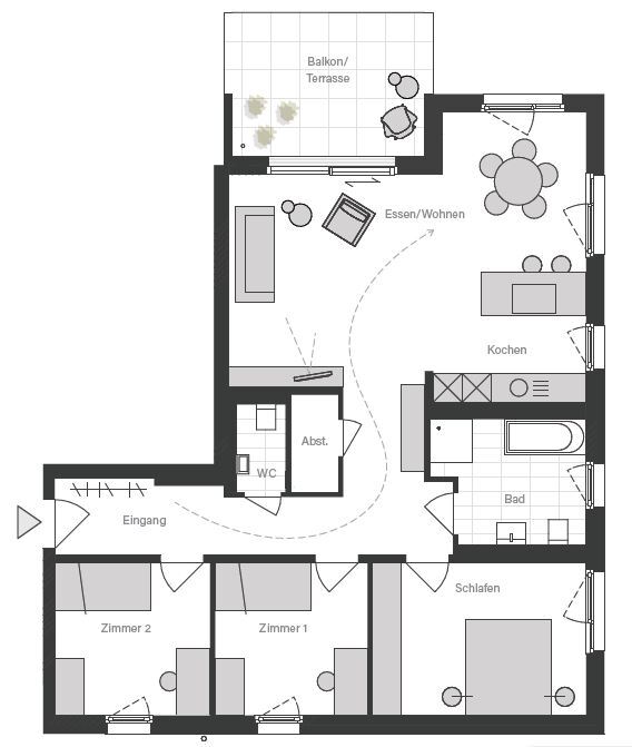 Wohnung zum Kauf 459.900 € 4,5 Zimmer 104,1 m²<br/>Wohnfläche EG<br/>Geschoss Crailsheim Crailsheim 74564