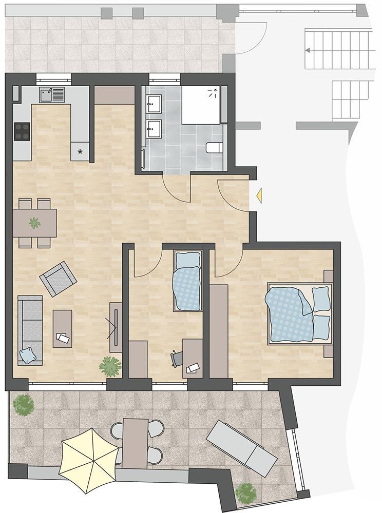 Wohnung zum Kauf provisionsfrei 579.000 € 3 Zimmer 86,7 m²<br/>Wohnfläche Waldenbuch 71111