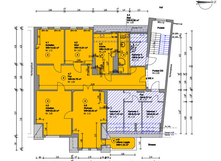 Wohnung zum Kauf 440.000 € 4 Zimmer 135 m²<br/>Wohnfläche 3.<br/>Geschoss Willy-Lohmann-Straße 11 Paulusviertel Halle 06114