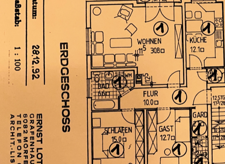 Wohnung zum Kauf provisionsfrei 344.900 € 3 Zimmer 91 m² frei ab sofort Wixhausen Darmstadt 64291